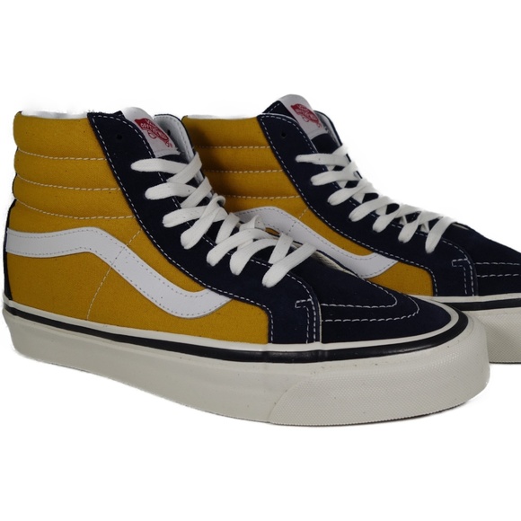 vans navy yellow